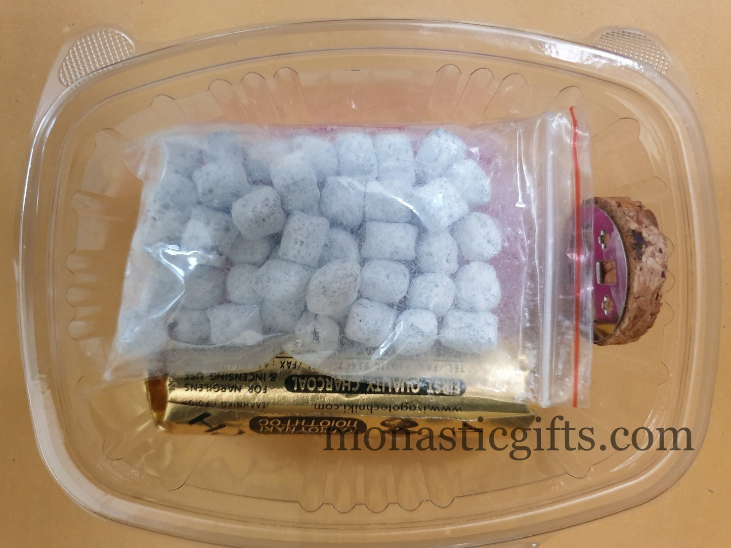 Church Suplieses Set - Charcoal rolls - Paraffin or beeswax wicks 15 gram (150 pcs) - Athos incense 15 gr Orthodox, Catholic, Byzantine