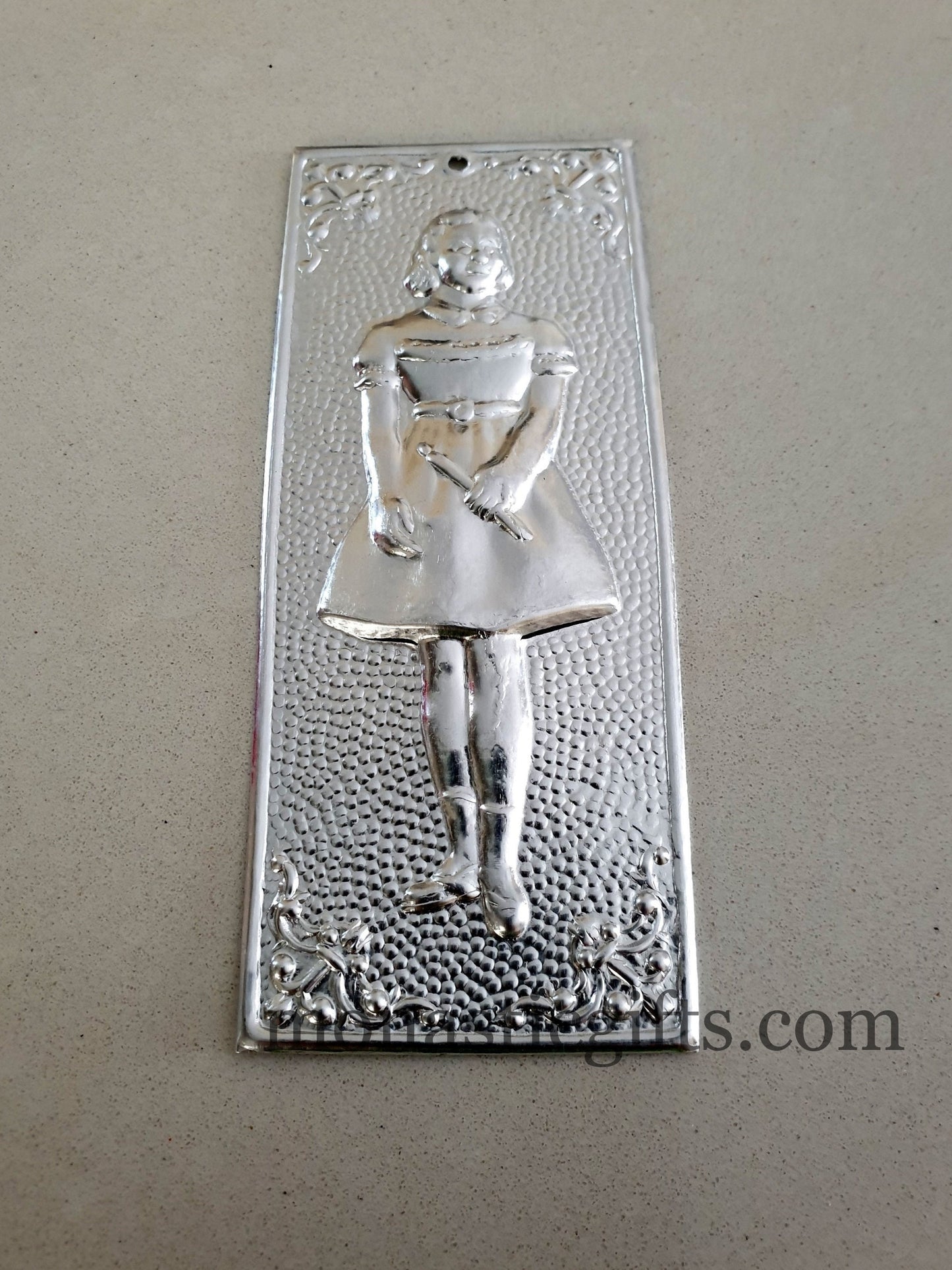 tama votive offering "Girl" votive, Byzantine Greek Eastern Orthodox Promise Icon, Ex Voto