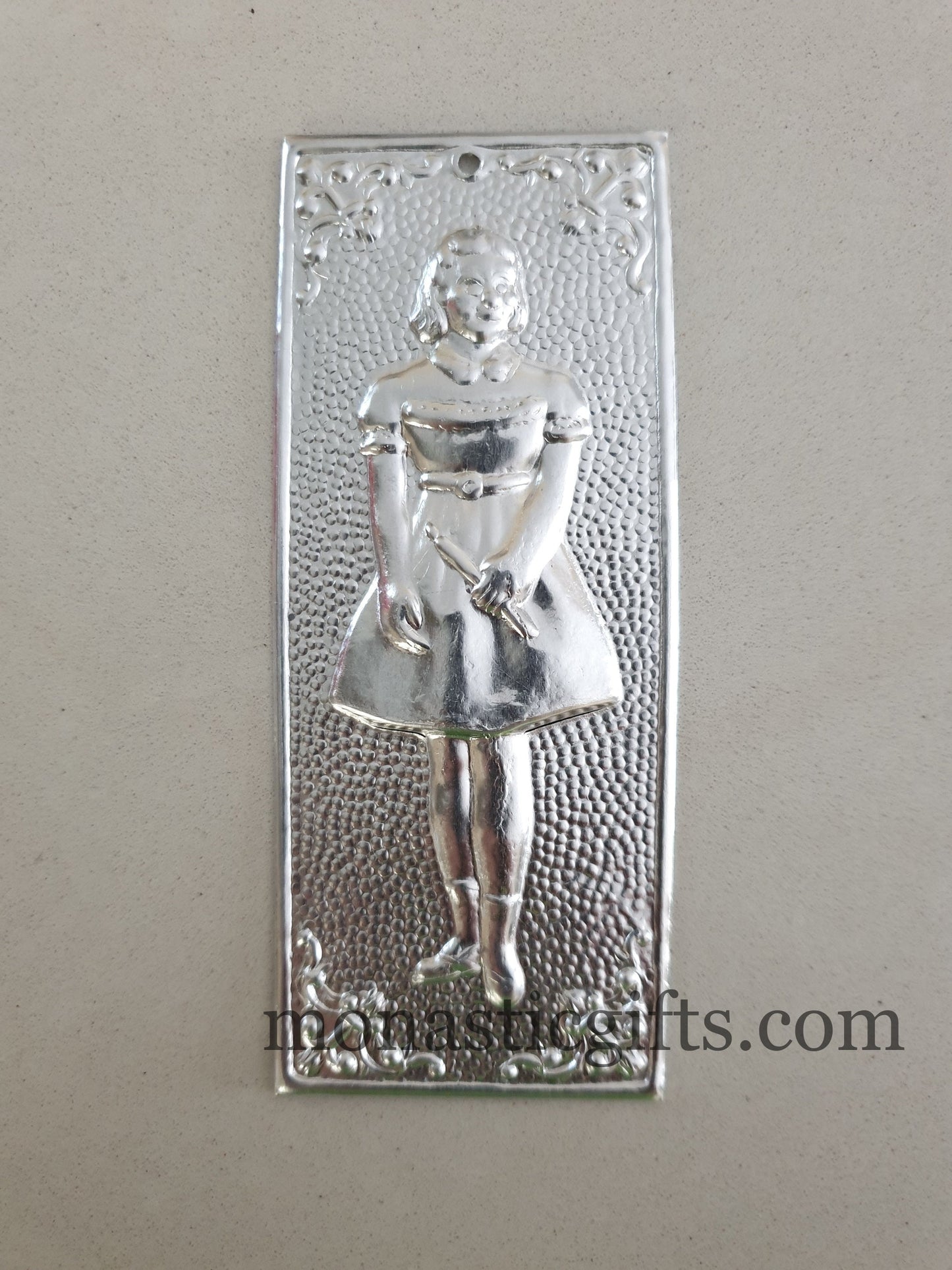 tama votive offering "Girl" votive, Byzantine Greek Eastern Orthodox Promise Icon, Ex Voto