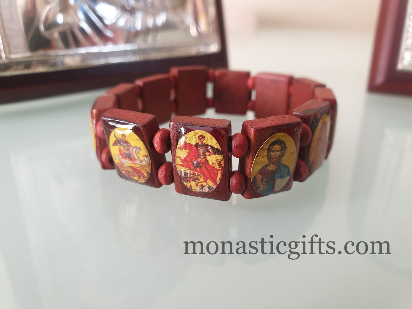 Holy Bracelet - Bracelet with Holy Icons , Gift of faith, hope, love and healing to someone you care about