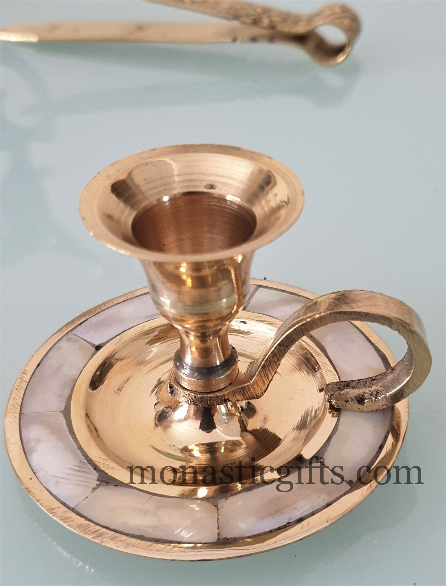 Brass Candlestick Candle Holder Hand made 100% Authentic beatiful candle holder a perfect Christian Gift