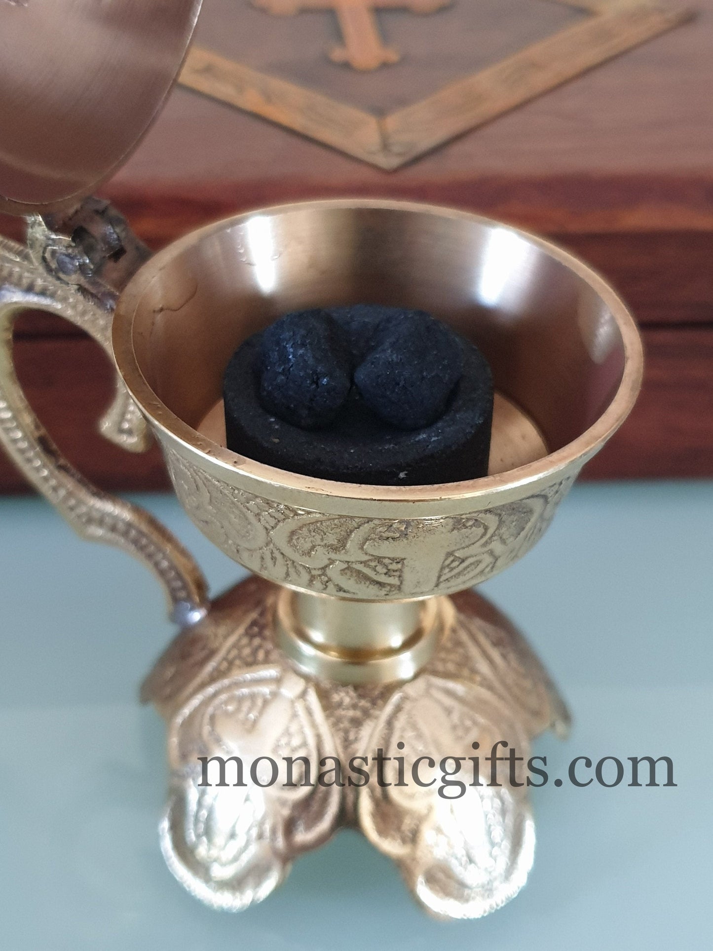 Black Incense Saint Kyprianou " use against tongue-eating, bad eye,magic" Holy Mount Athos made by Monks premium quality 42 gr - 1.52oz