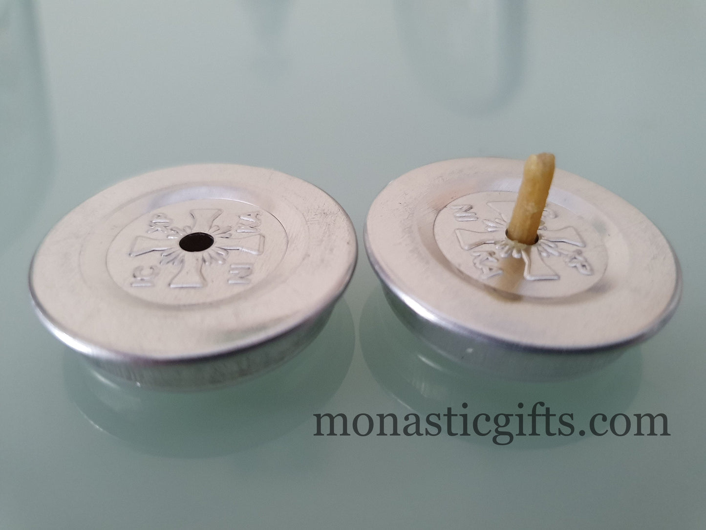 Aluminium wicks Float For Vigil Lamps 2 Pieces the only ones we will never turn upside down