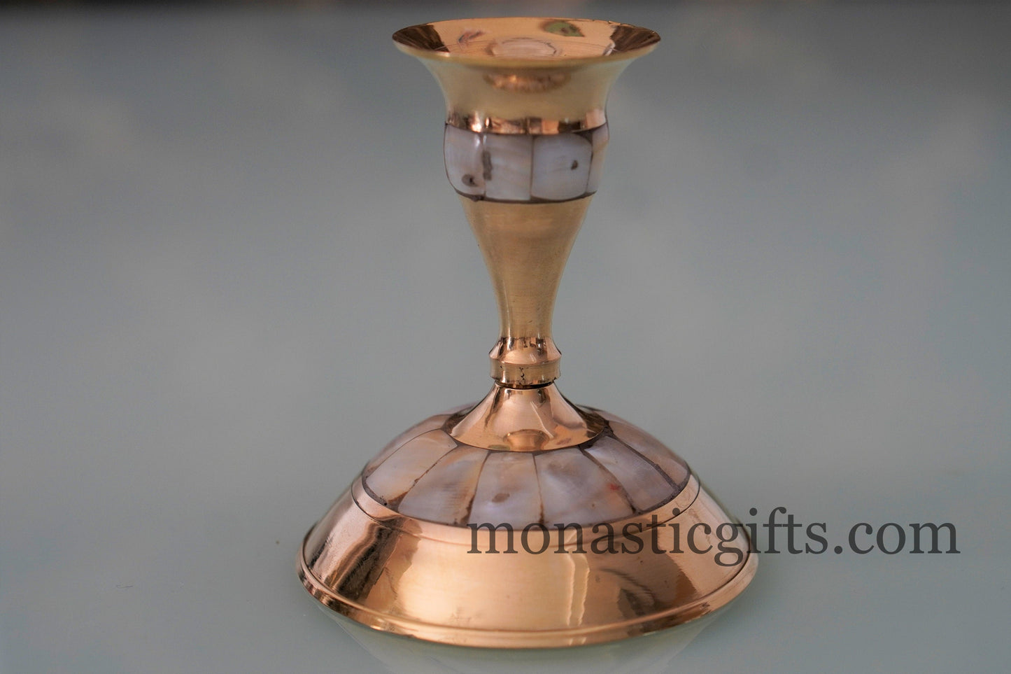 Brass Candlestick Candle Holder Handmade 100% Authentic a perfect Christian Gift