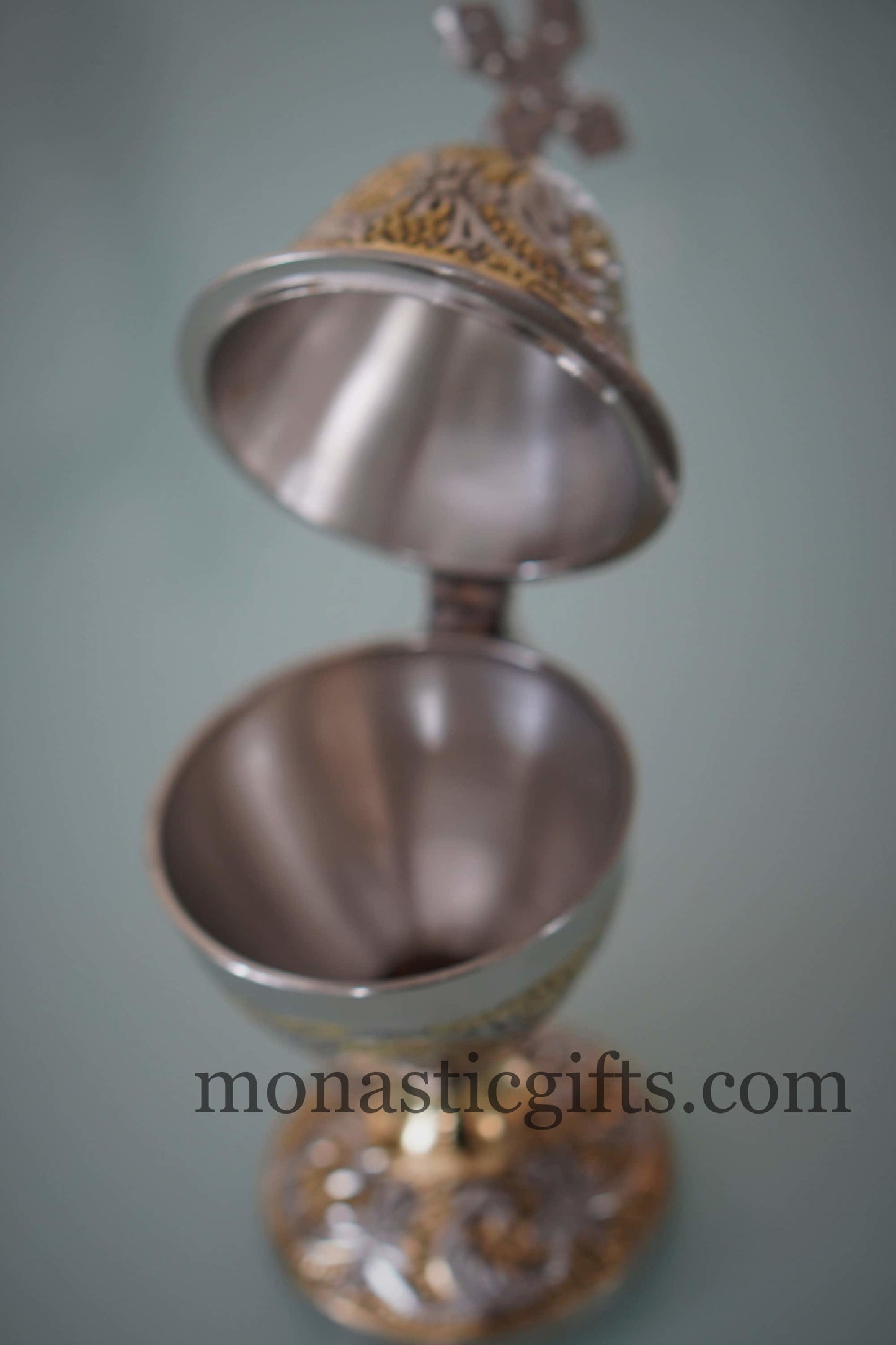 Incense Burner Handmade - Perfume burner - Thurible Censer Silver Gold Metal Little Church with handle Christian With free Gifts