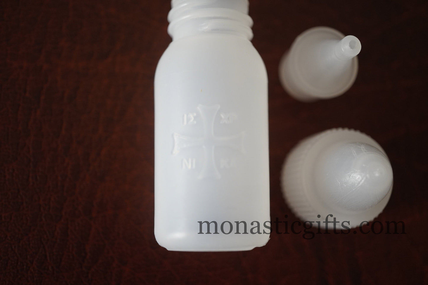 Plastic Bottles 2pcs With Cross on it you can fill it with anointing oil or Holy water Gift of faith, hope and love