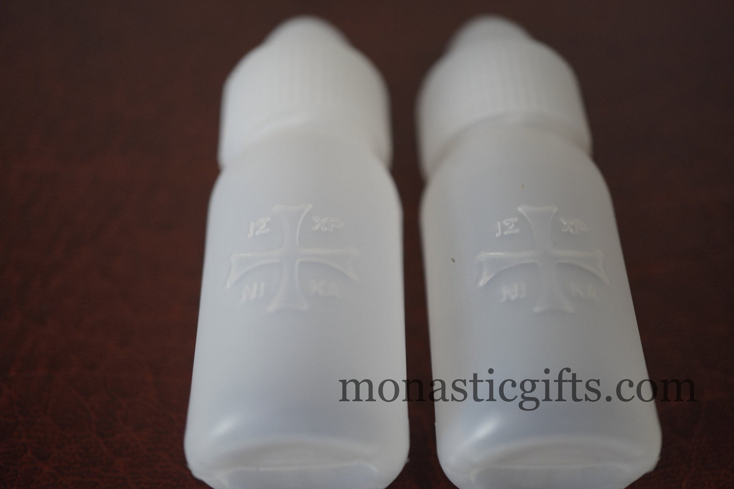 Plastic Bottles 2pcs With Cross on it you can fill it with anointing oil or Holy water Gift of faith, hope and love