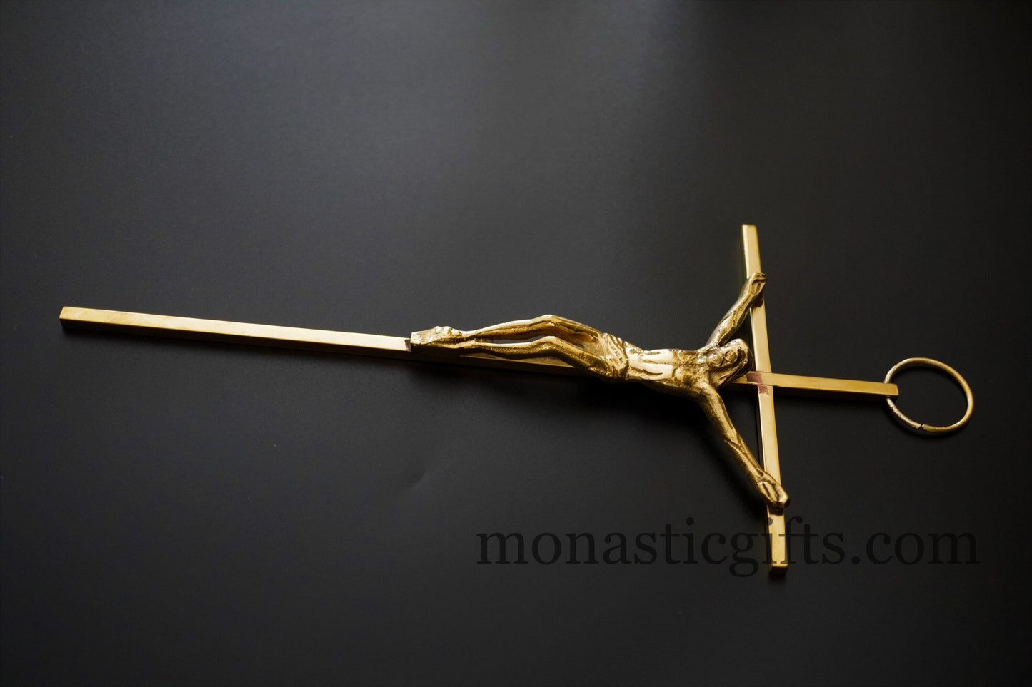 Crucifix Bronze, Crucifix Antique, Authentic 100% brass cross wall Hanging