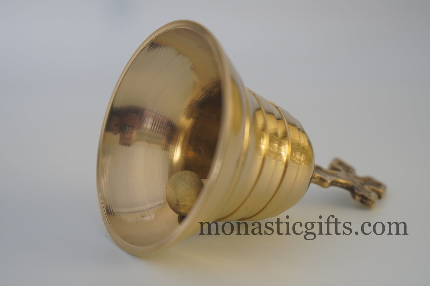 Vintage Christian brass bell with cross on the handle Church Bell Visitors Bell, Dinner Bell A perfect gift for your Home-Church
