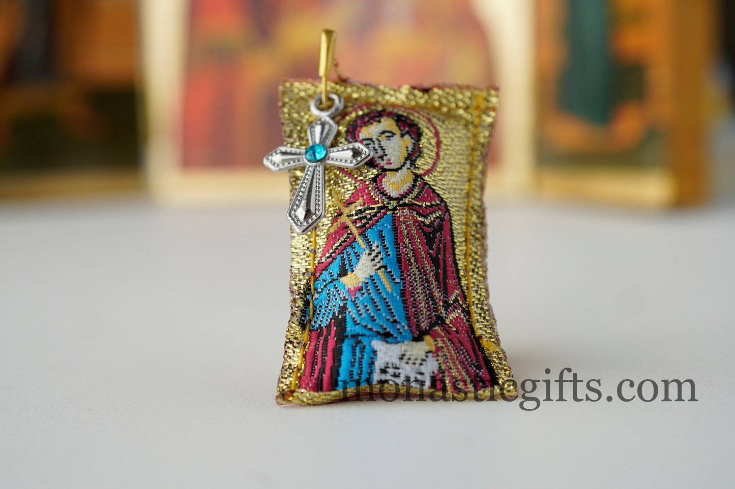 Orthodox Special Amulet with Saint John Ioannis the Russian ,Filaxto Orthodoxer Glücksbringer