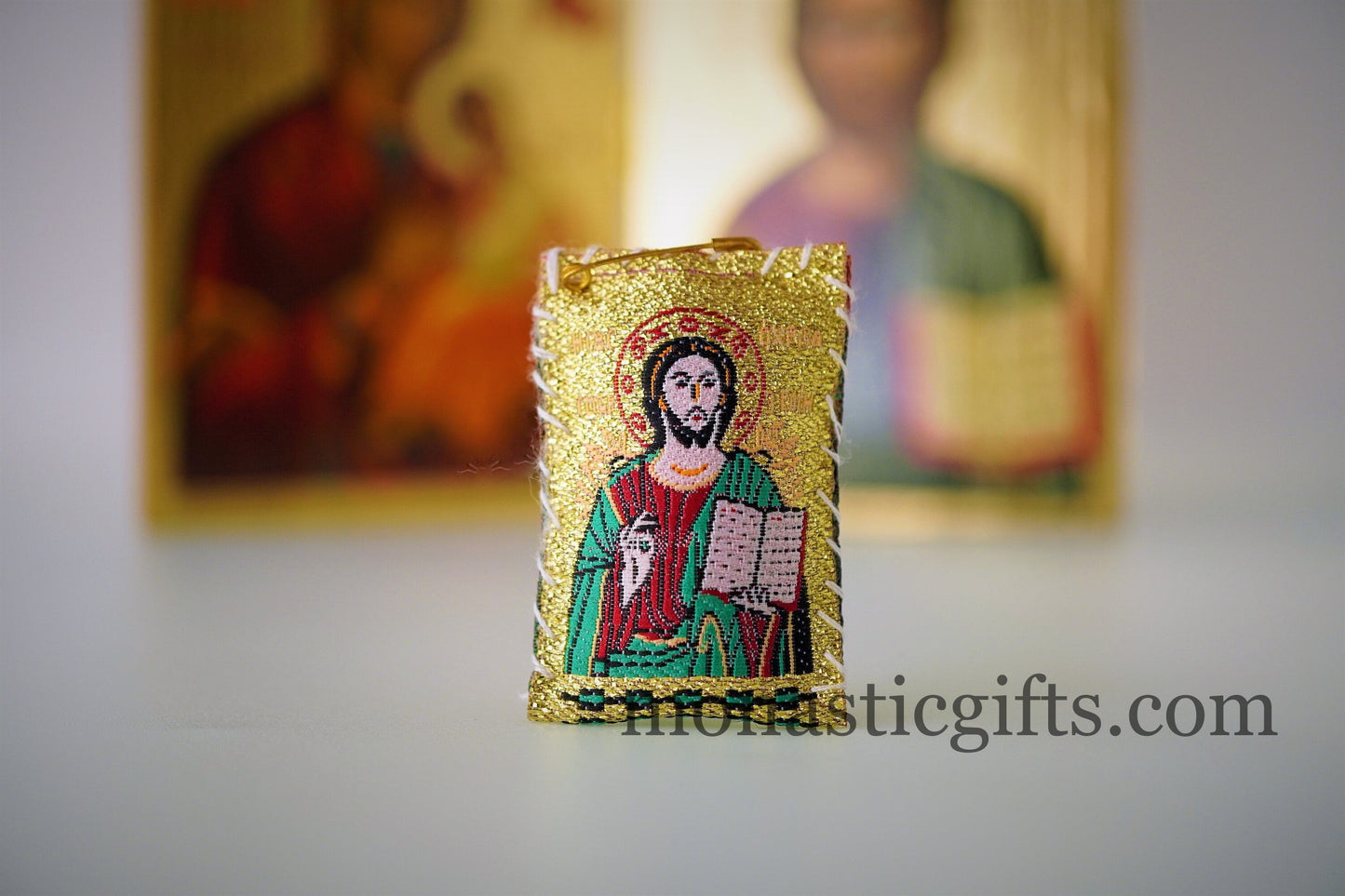 Amulet with Jesus Christ and Virgin Mary Axion Esti ,FIlachto ,Filakto ,Filaxto Orthodox Φυλακτο