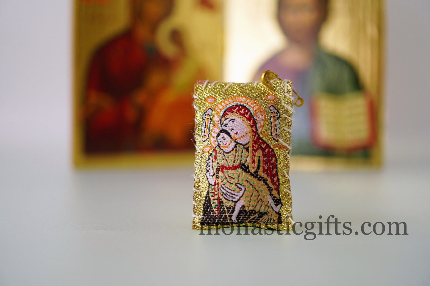 Amulet with Jesus Christ and Virgin Mary Axion Esti ,FIlachto ,Filakto ,Filaxto Orthodox Φυλακτο