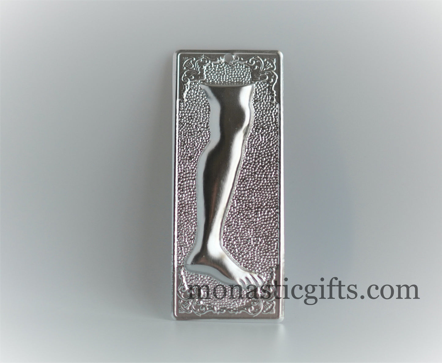 tama votive offering "Right Leg" votive, Byzantine Greek Eastern Orthodox Promise Icon, Ex Voto