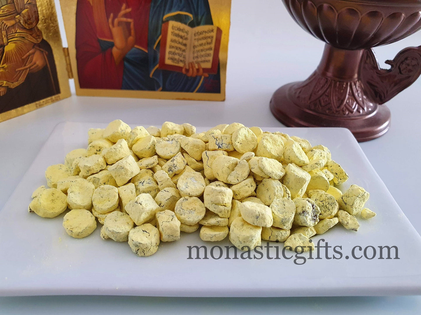 Handmade Frankincense "Lemon" incense from Holy Mount Athos made by Monks premium quality 42 gr - 1.58oz