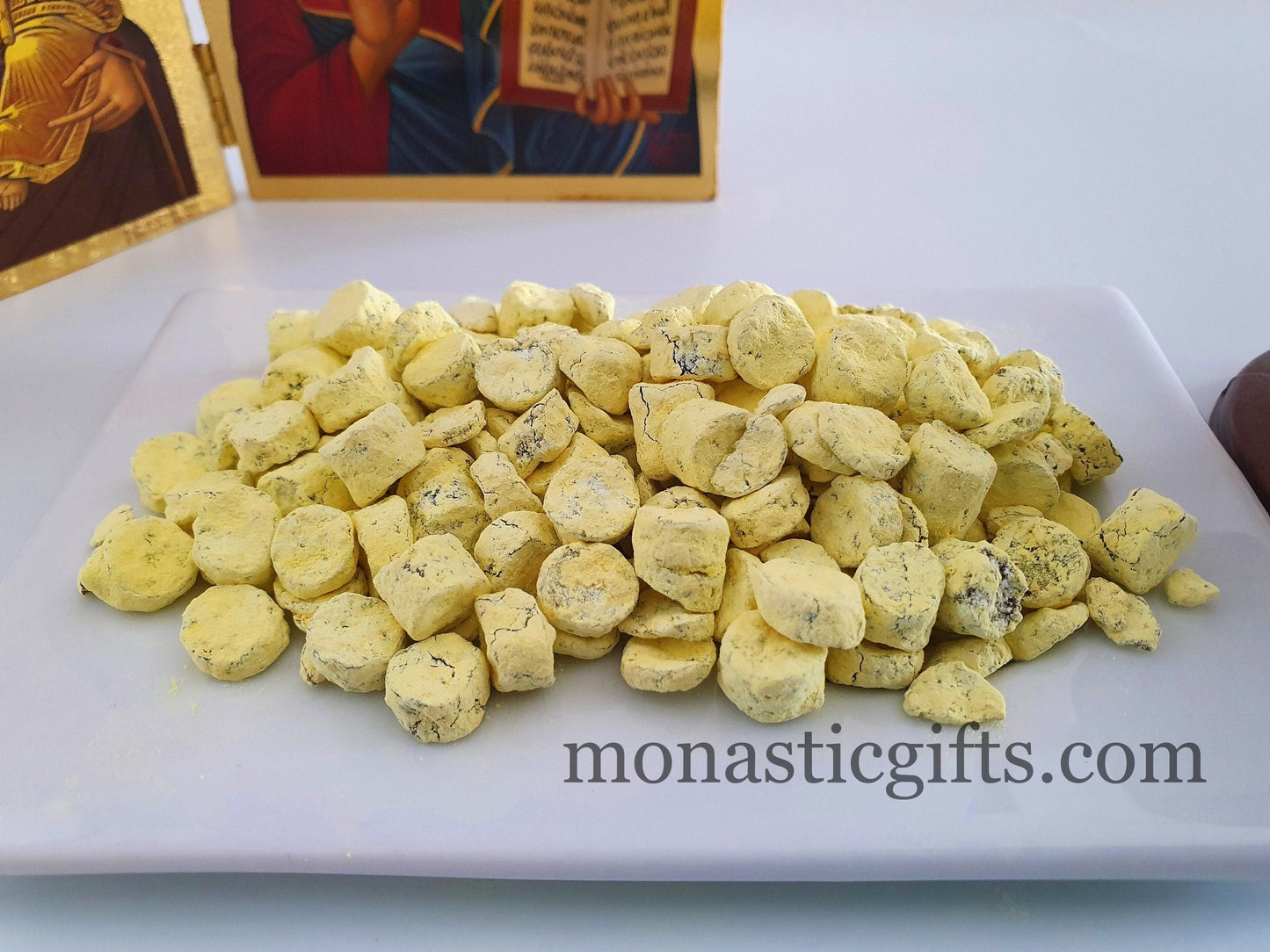 Handmade Frankincense "Lemon" incense from Holy Mount Athos made by Monks premium quality 42 gr - 1.58oz