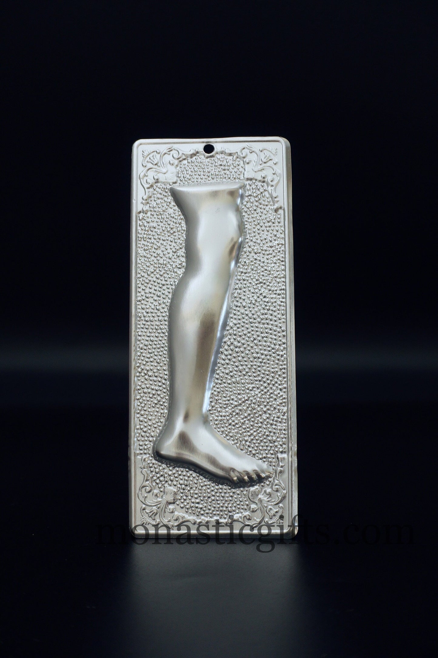 tama votive offering "Right Leg" votive, Byzantine Greek Eastern Orthodox Promise Icon, Ex Voto