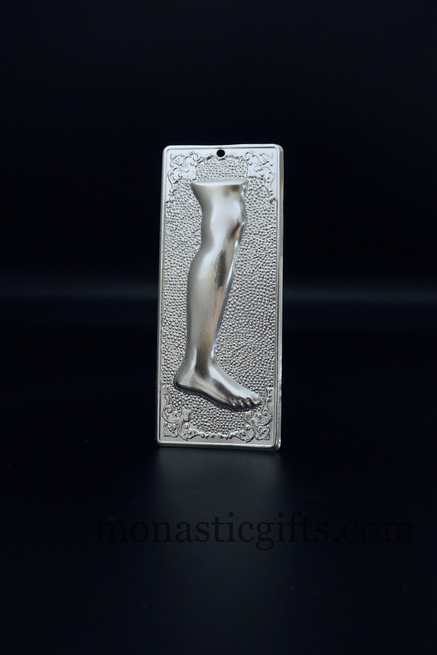 tama votive offering "Right Leg" votive, Byzantine Greek Eastern Orthodox Promise Icon, Ex Voto