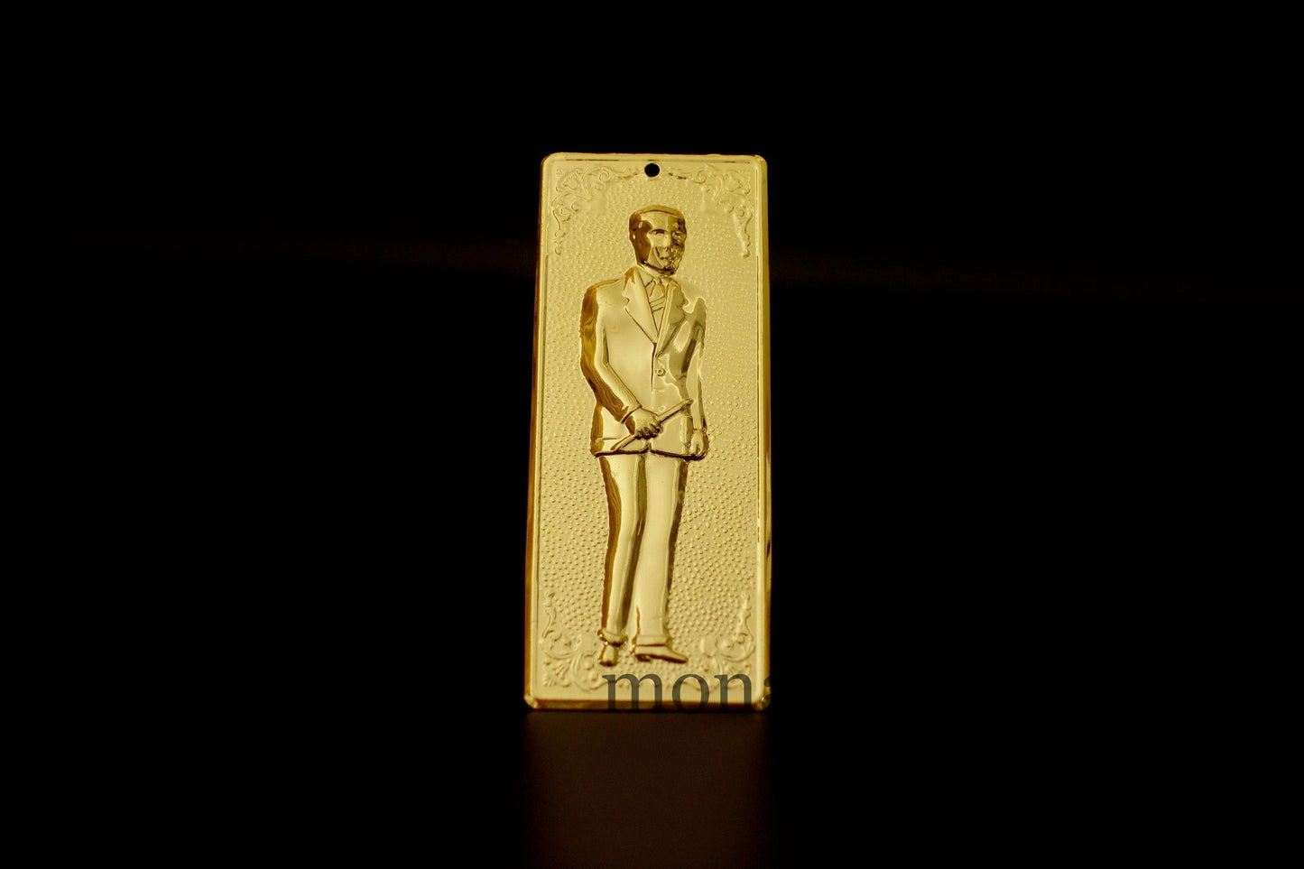 tama votive offering "Man" votive,Gold Colored Byzantine Greek Eastern Orthodox Promise Icon, Ex Voto