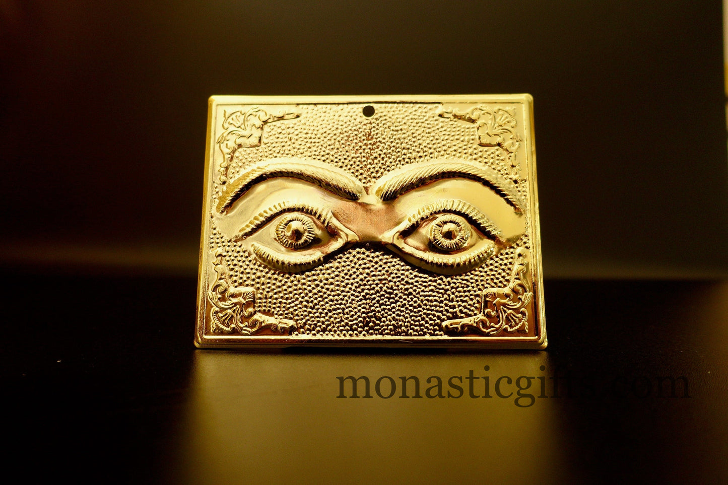 tama votive offering ''Eyes'' Gold Colored votive, Byzantine Greek Eastern Orthodox Promise Icon, Ex Voto