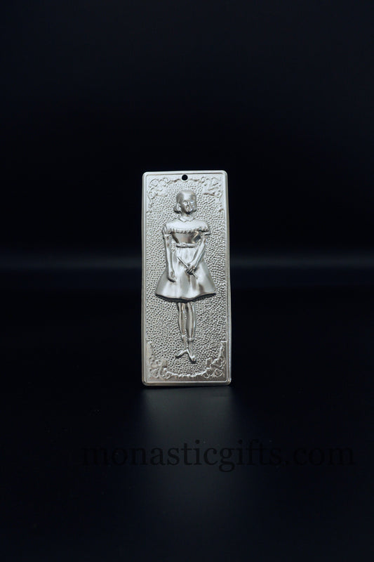 tama votive offering "Girl" votive, Byzantine Greek  Eastern Orthodox Promise Icon, Ex Voto