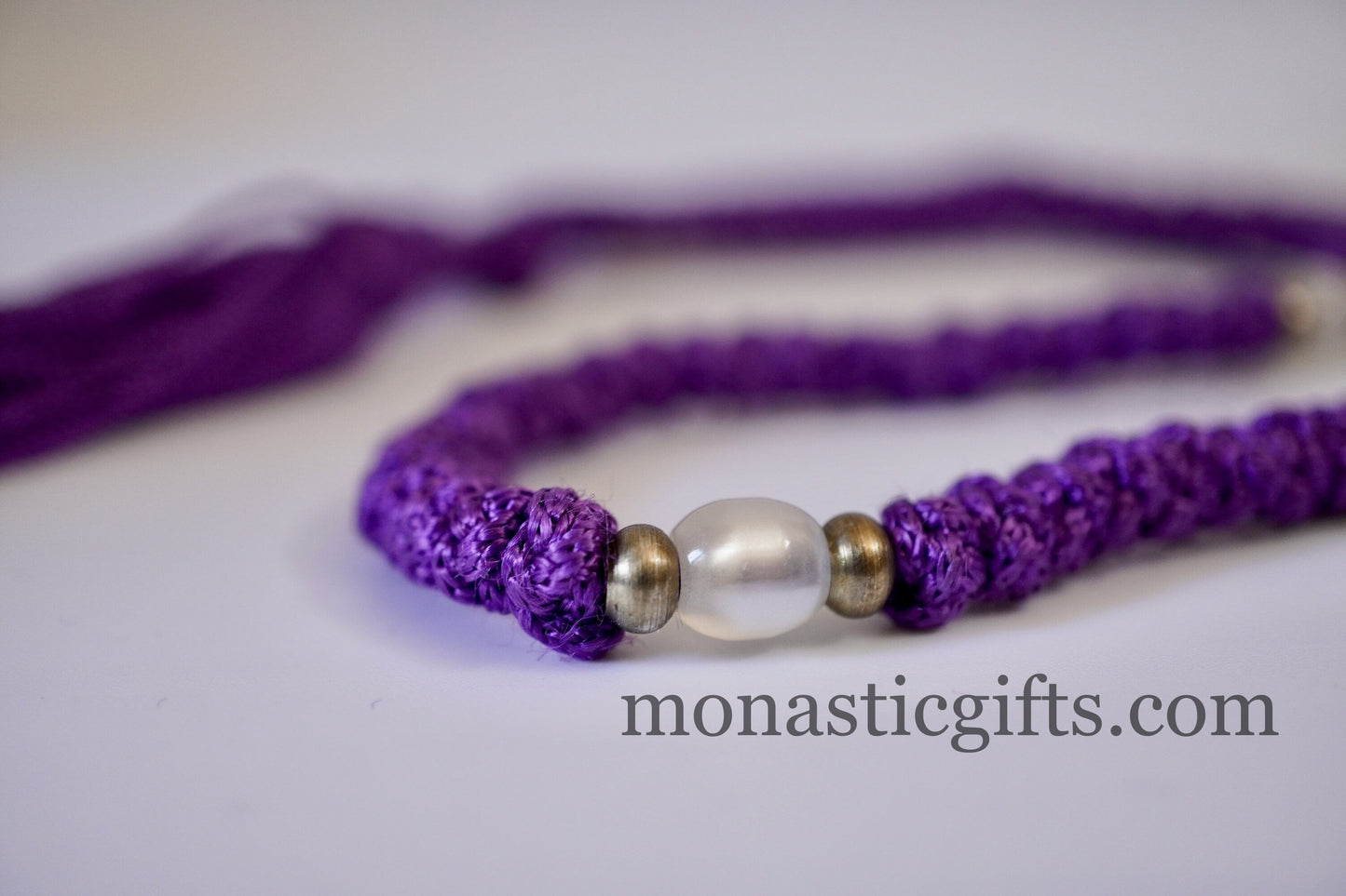 Orthodox Dark Purple Prayer Rope 100 knots - Rosary 100 Knots - Rosario - Komboskini - Rosenkranz