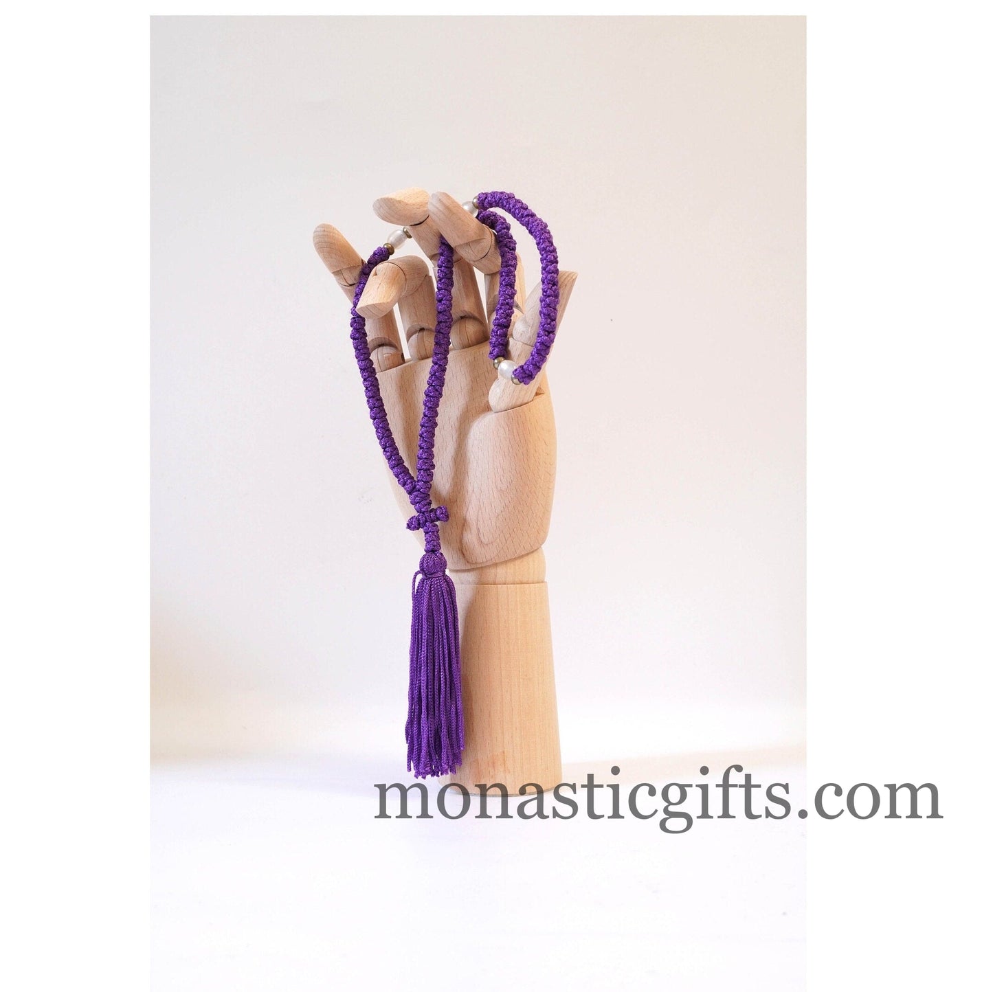 Orthodox Dark Purple Prayer Rope 100 knots - Rosary 100 Knots - Rosario - Komboskini - Rosenkranz