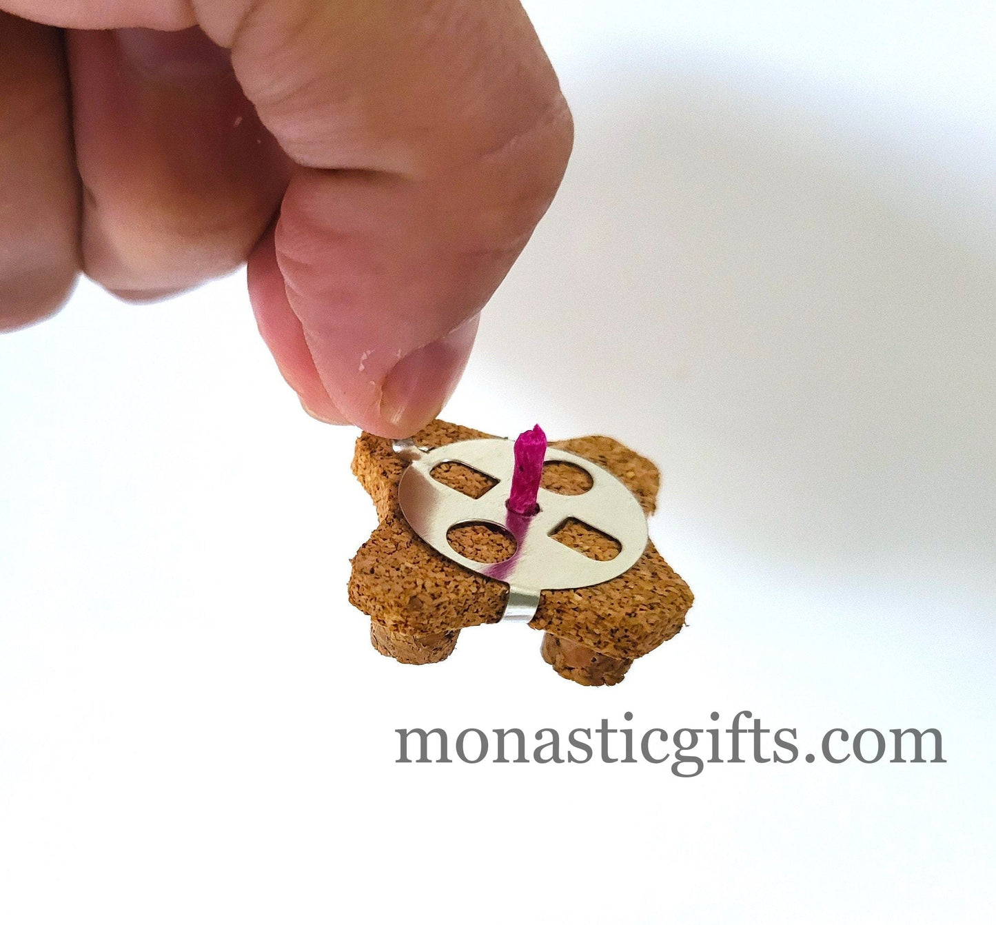 Cork Float For Vigil Lamps with Handle 4 Pieces HandMade with 100% natural Cork