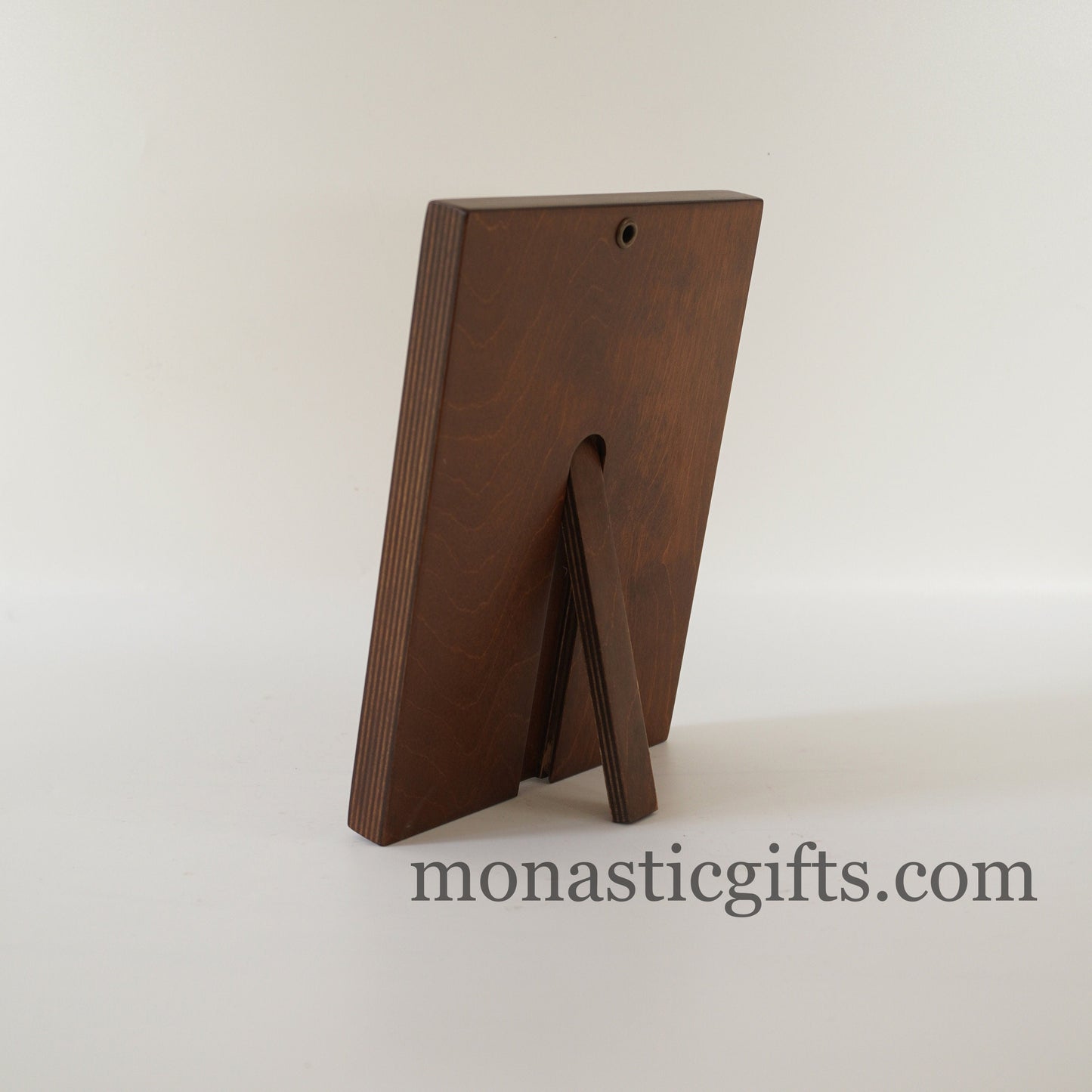 All Saints Day - Feast of All Saints, Silk Screen Serigraph Icon Based on Byzantine Art wall hanging icon on carved wood with stand