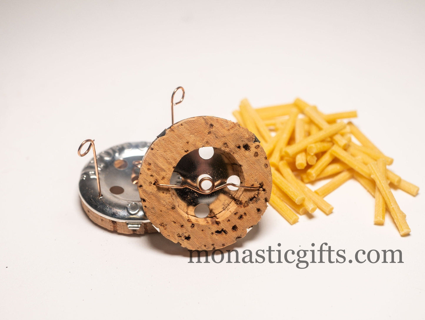 Mount Athos (2pcs) Cork Float with Adjust fire For Vigil Lamps HandMade