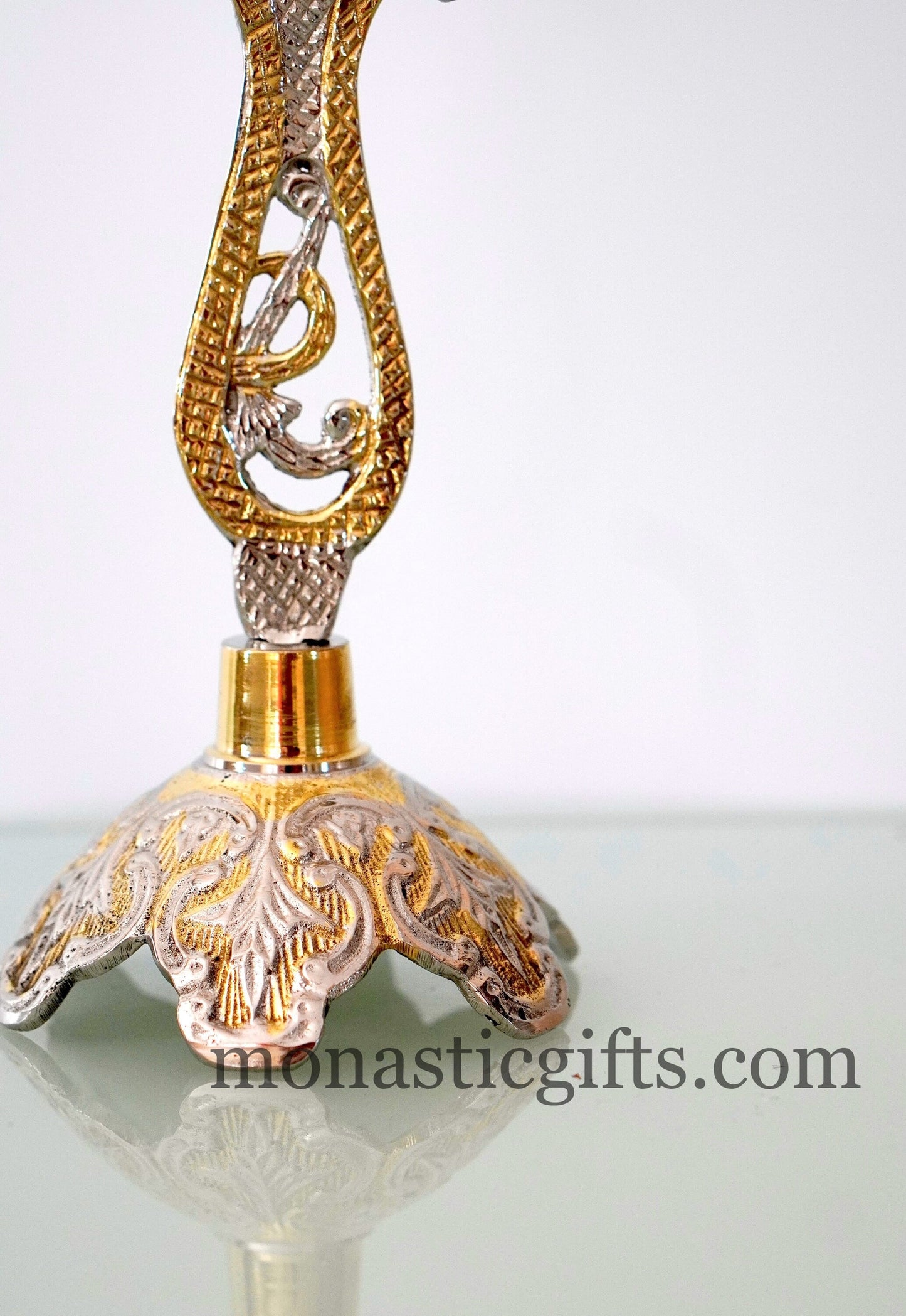 Standing Cross Altar brass nickel - Altar Table Cross Silver Gold Metal - Croce da altare Home Decor a perfect Christian Gift