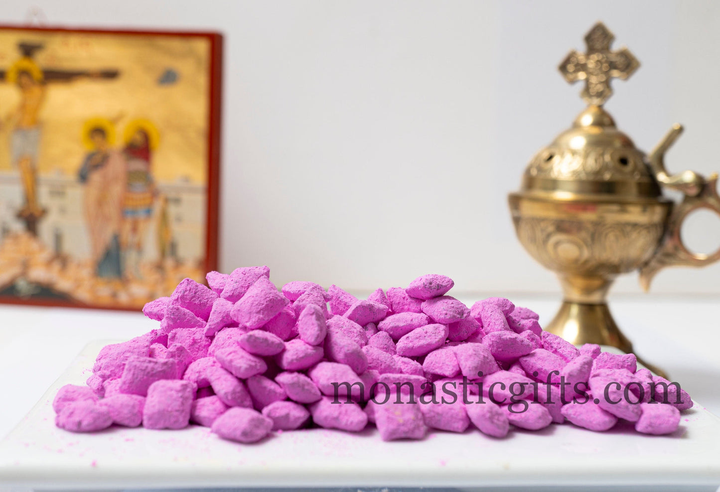 Handmade Incense smells of Rose blossom from Holy Mount Athos made by Monks premium quality 42 gr - 1.58oz