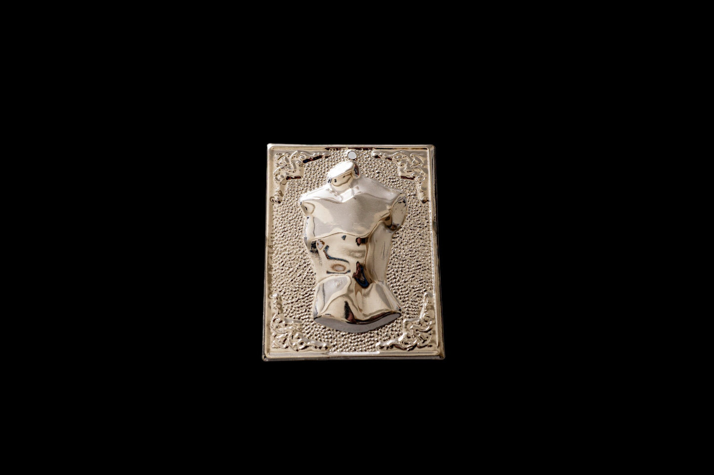 tama votive offering "Male chest" votive, Byzantine Greek Eastern Orthodox Promise Icon, Ex Voto