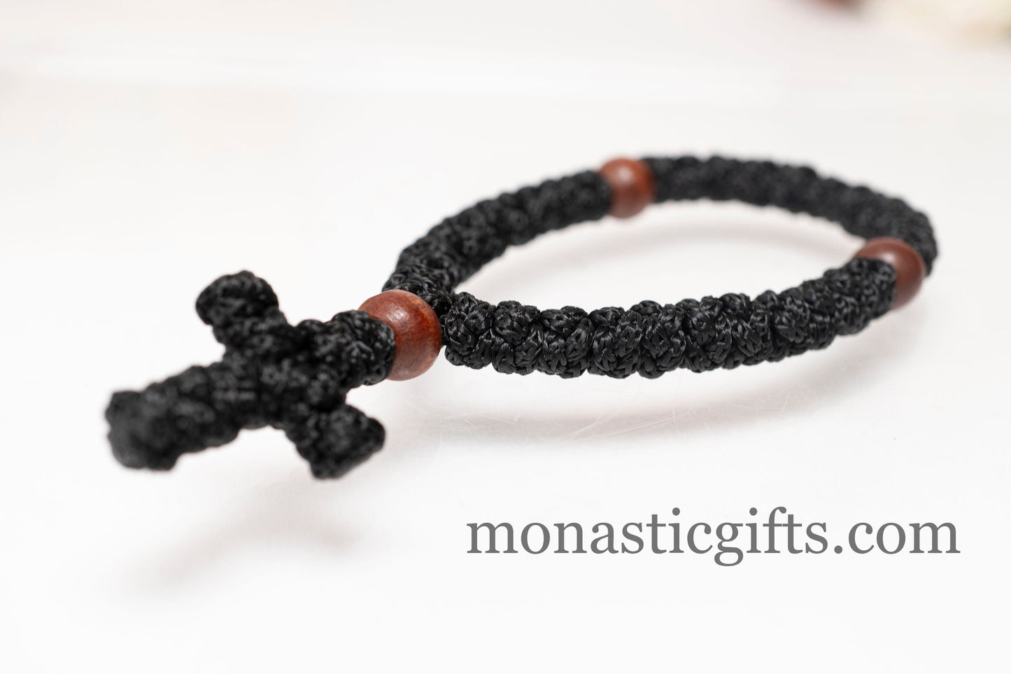 Authentic Greek Prayer Rope 33 Knots (1pcs) Hand Knotted in Pocket Size, Brojanice Mini Chotki .Perfect for your prayers Faith Gift