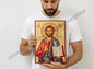 Large Christian Icon With Jesus Christ " The Life-Giver " superior quality