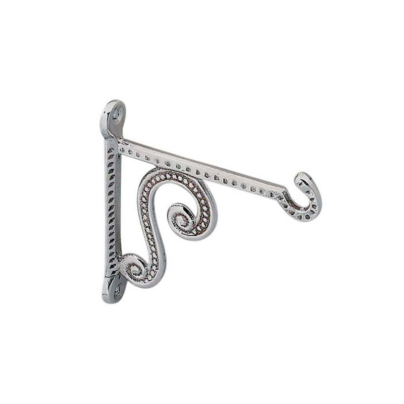 Hanging vigil lamp kandili wall bracket nickel plated solid brass ornate scroll hook 10cm