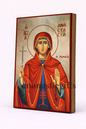 Saint Anastasia Byzantine Icon – Handmade Wooden Orthodox Icon on Gold Silk Canvas, Various Sizes
