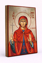 Saint Anastasia Byzantine Icon – Handmade Wooden Orthodox Icon on Gold Silk Canvas, Various Sizes