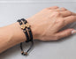Handcrafted Orthodox Macrame Prayer Rope Bracelet - Adjustable Christian Cross Komboskini