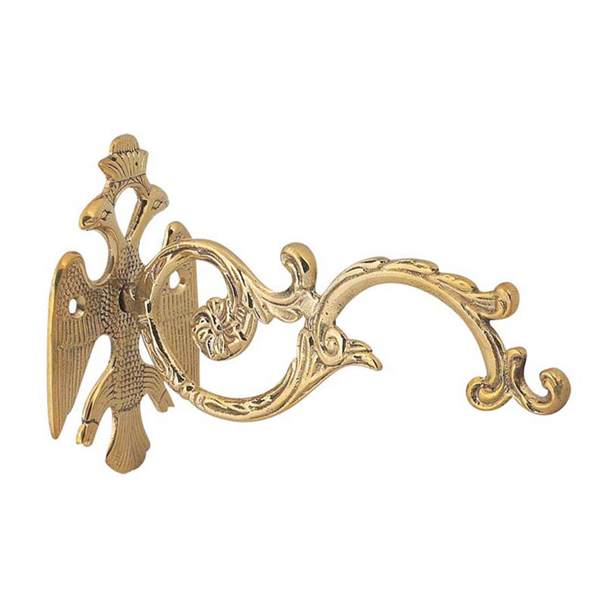 Hanging Vigil Lamp Kandili Wall Bracket Solid Brass Double Headed Eagle 17cm