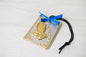 tama votive offering "Σε Ικετευω - I implore you" votive with painted Golden corners Ribbon and Cross, Byzantine Greek  Orthodox Promise Icon, Ex Voto