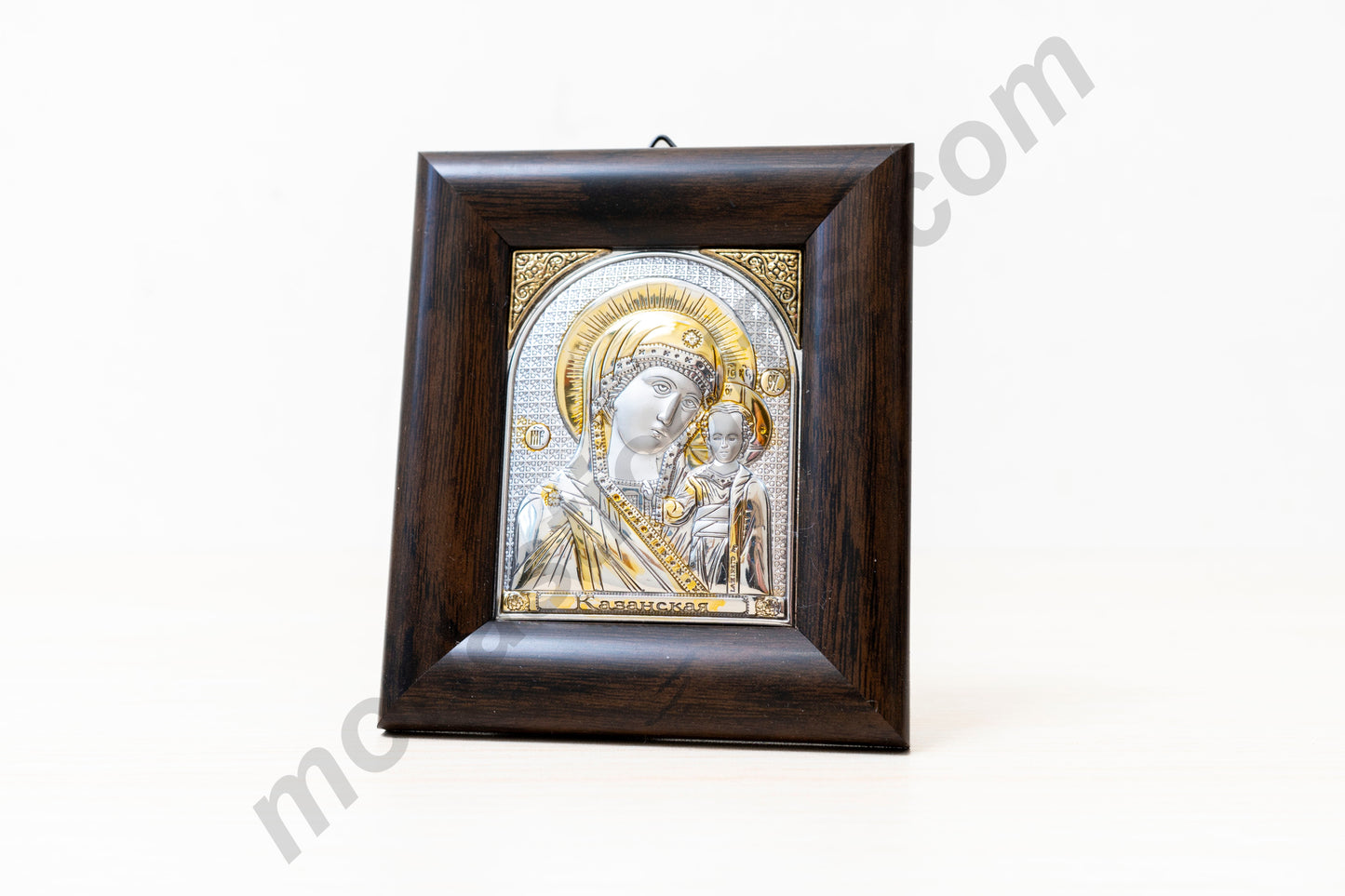 Our Lady of Kazan Handmade Silver Icon  Lifetime Guarantee Gift Box