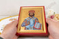 Jesus Christ the High Priest Icon Handmade on Golden Silk Canvas,Stunning Detail