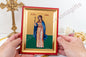 Saint Agaph - St Love Orthodox Icon Handmade on Silk Canvas, Stunning Detail