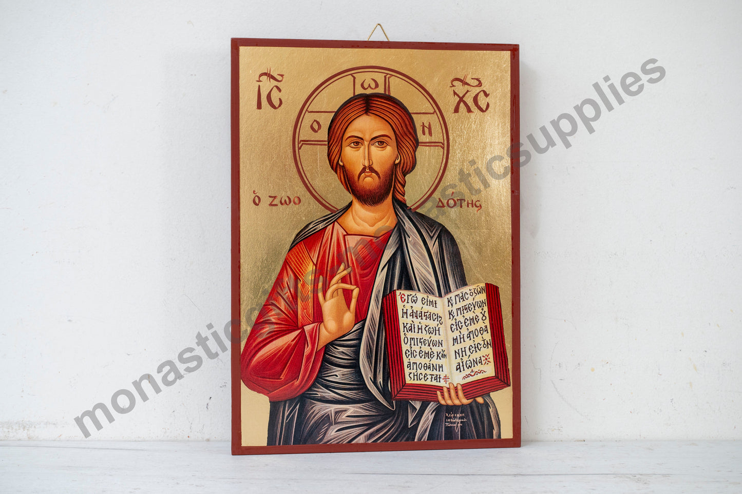 Large Christian Icon With Jesus Christ " The Life-Giver " superior quality