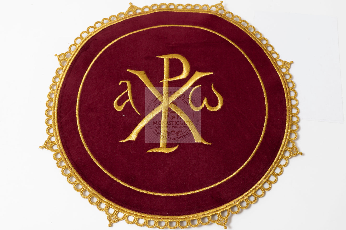 Altar  Christian Cloth Embroidered with CHI-RHO Christian symbol