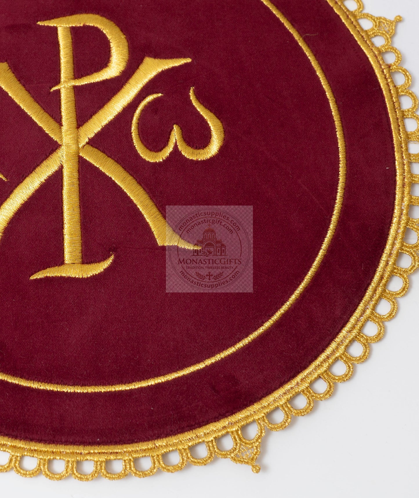 Altar  Christian Cloth Embroidered with CHI-RHO Christian symbol