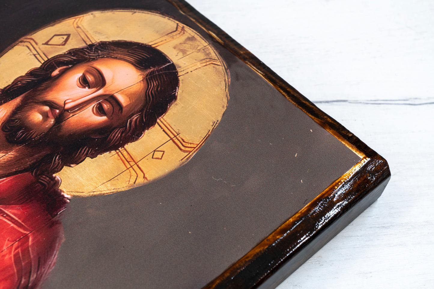 Jesus The Good Shepard, Premium  Art Wall Hanging Handmade Christian Icon