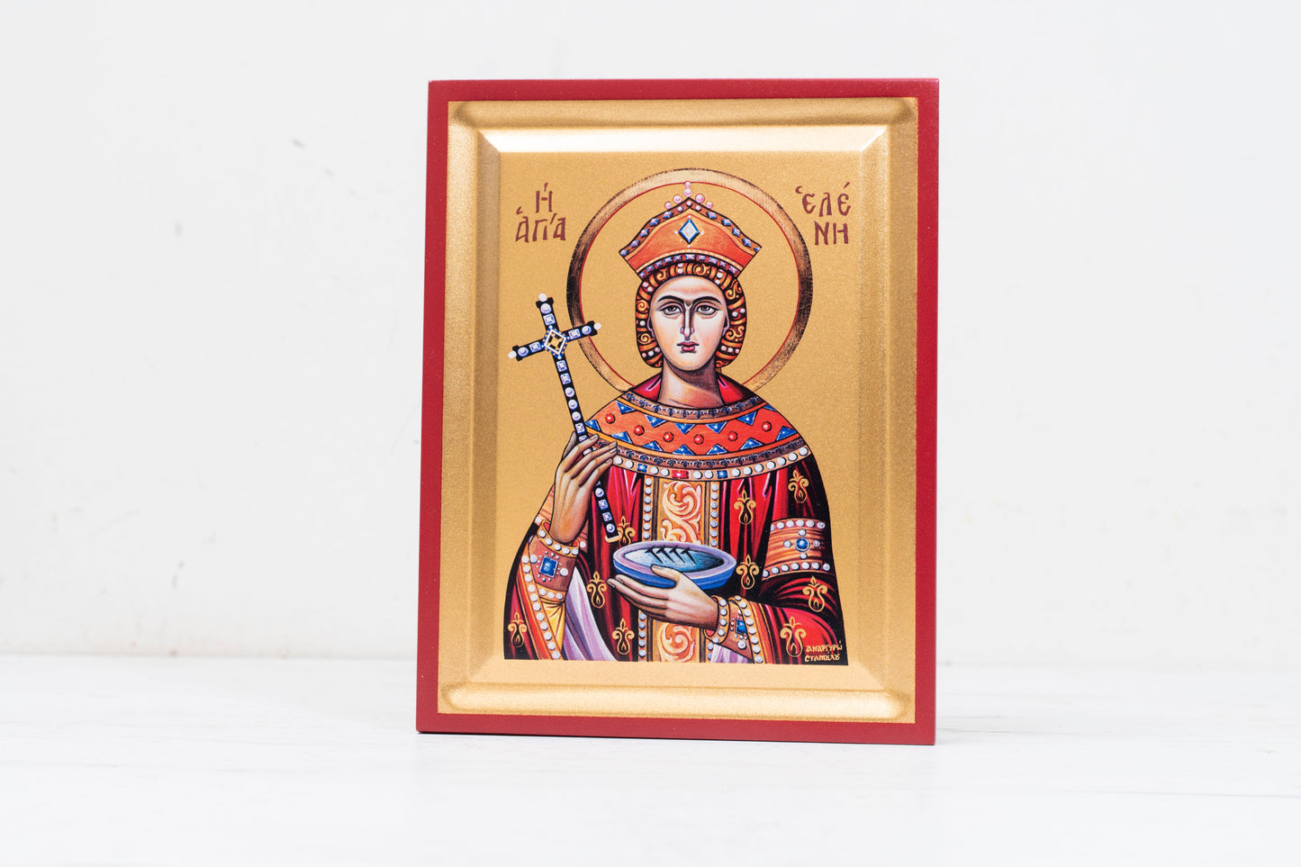 Saint Helen Icon Greek Orthodox - St. Helena of Constantinople - Rare Religious