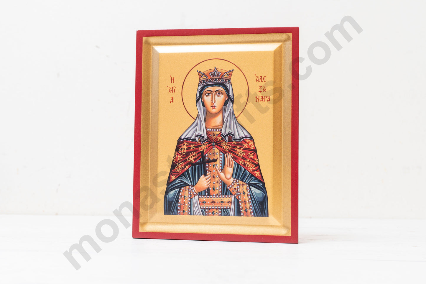 Saint Alexandra Icon Greek Orthodox St. Alexandra the Queen - Rare Religious Art
