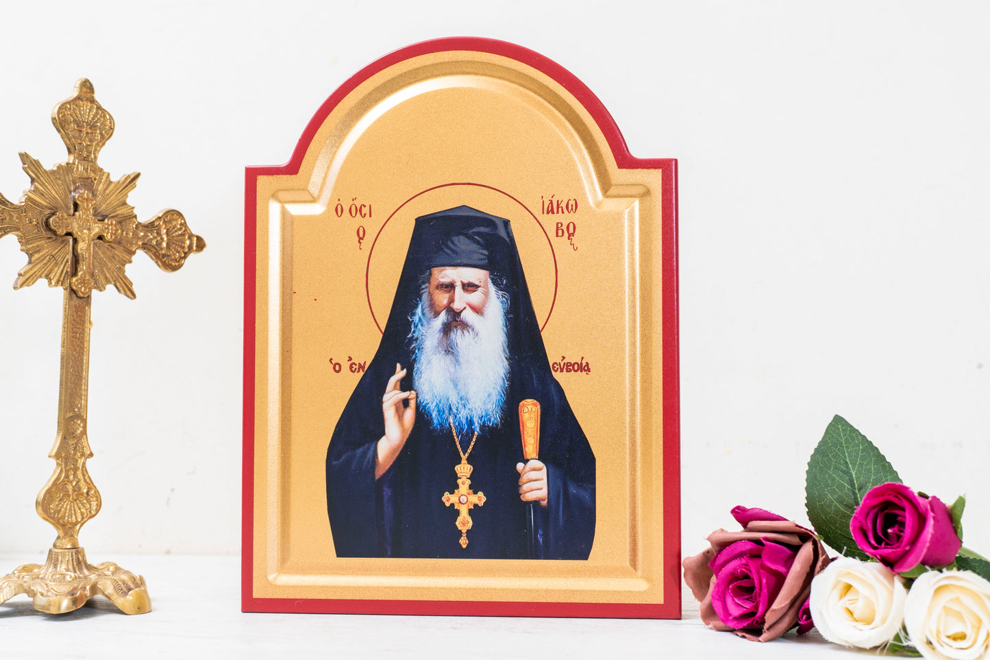 Saint Iakovos Tsalikis of Evia Icon - Modern Greek Saint - Orthodox Gift